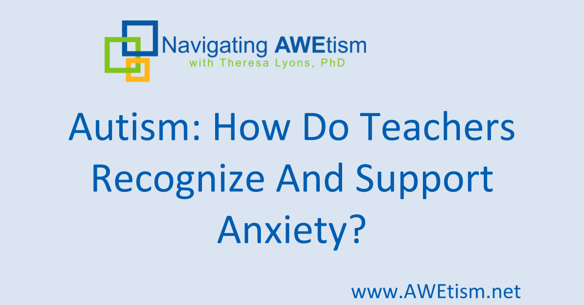 Autism Teacher support anxiety