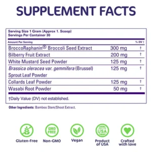 bio-clear-powder-supplement-facts